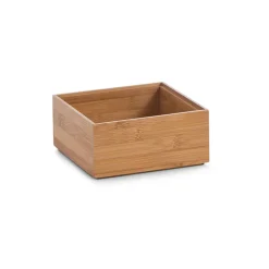 Boite de rangement en bambou 15x15xh7cm