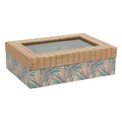 Boite the 6 compartiments tropic'art multicolore nature