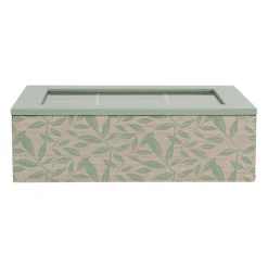 Boite the 6 compartiments retro summer en sauge