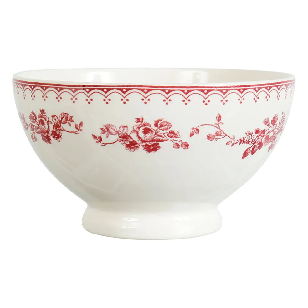 Bol en faïence bordeaux 50cl - faustine