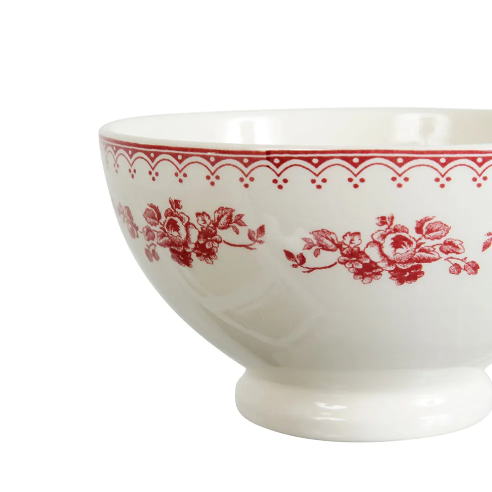 Bol en faïence bordeaux 50cl - faustine