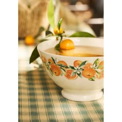 Bol en faïence orange 75cl - Collection