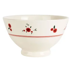 Bol en faience rouge 75cl - Paquerette