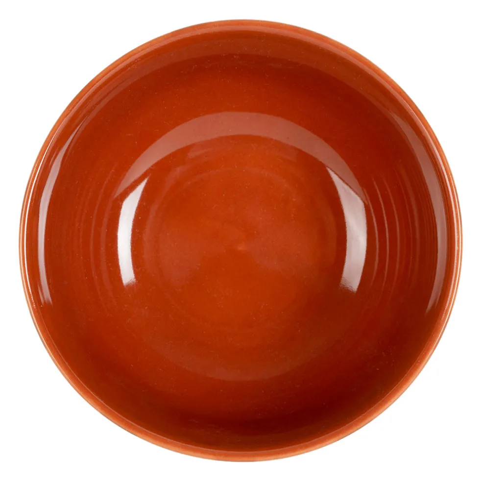 Bol en grès rayé turquoise et blanc 35cl - Alaria