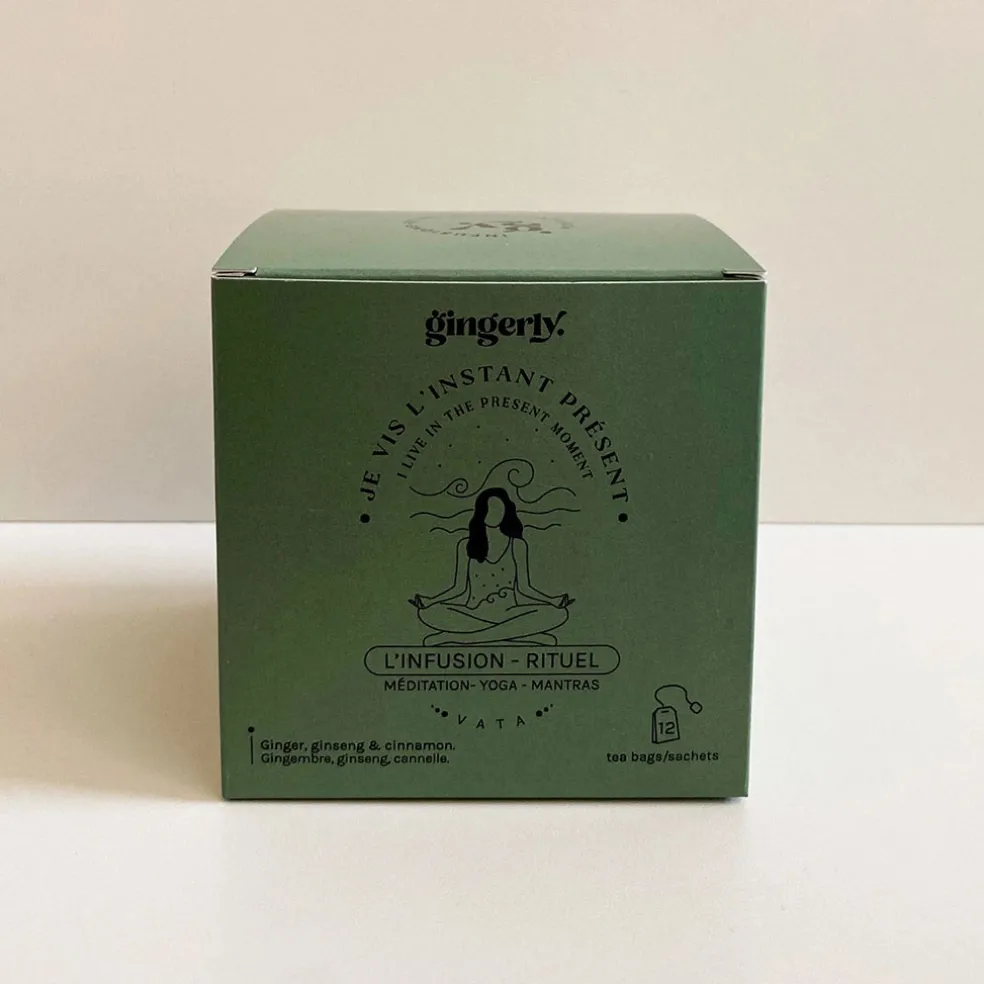 Boîte de 12 sachets d'infusion rituel Je vis l'instant présent