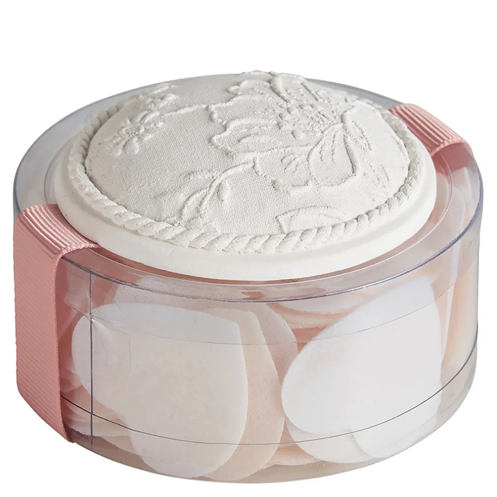 Boîte de feuilles de savon petits cœurs blancs et nude - parfum rose