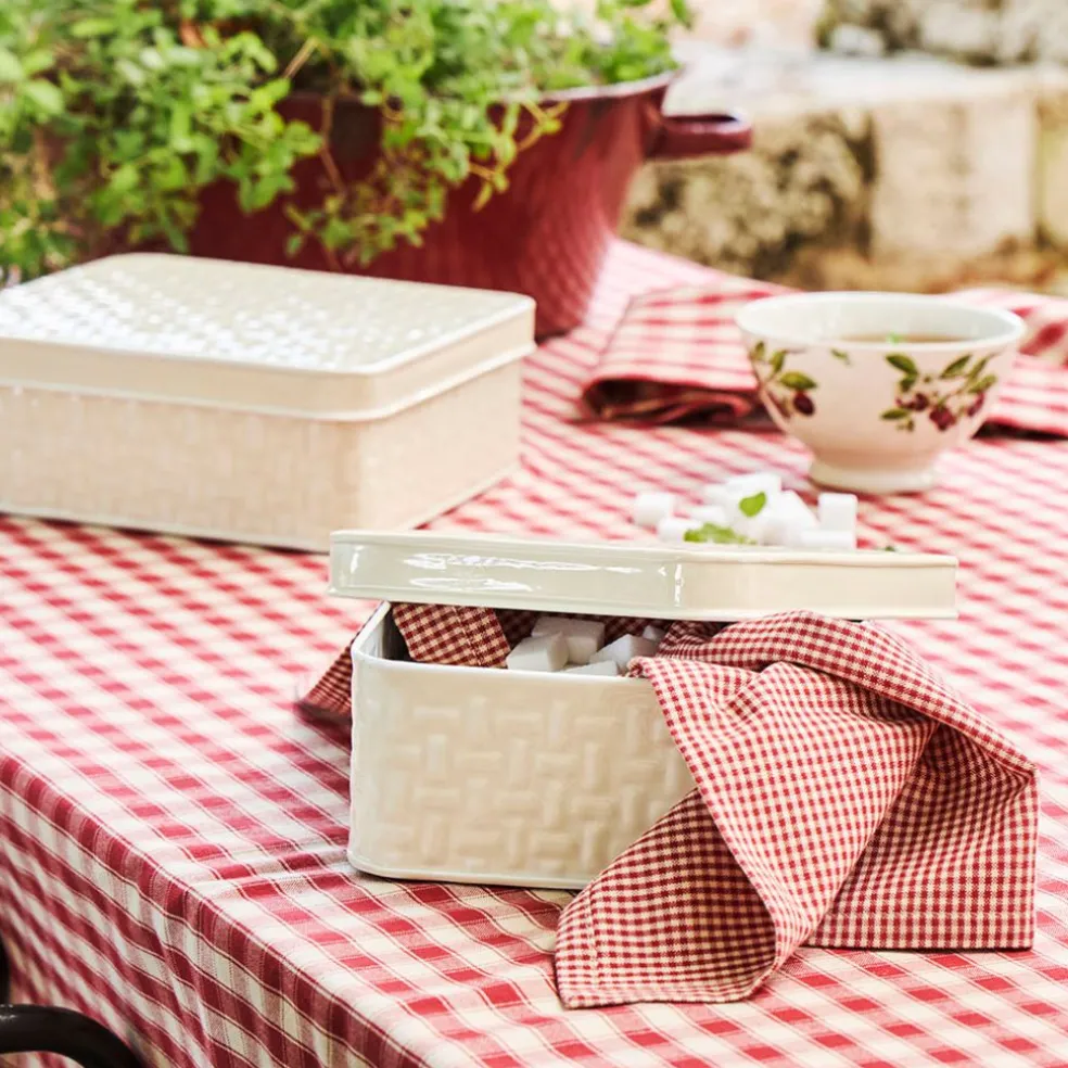 Boîte gigogne (x2) en fer ivoire