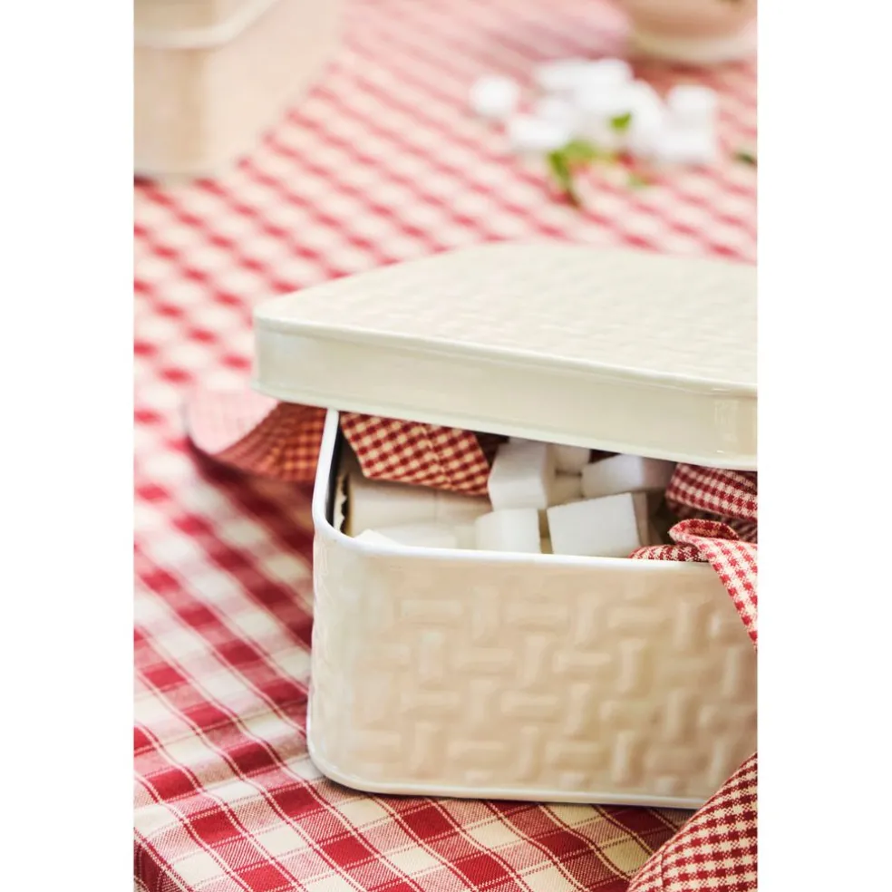 Boîte gigogne (x2) en fer ivoire