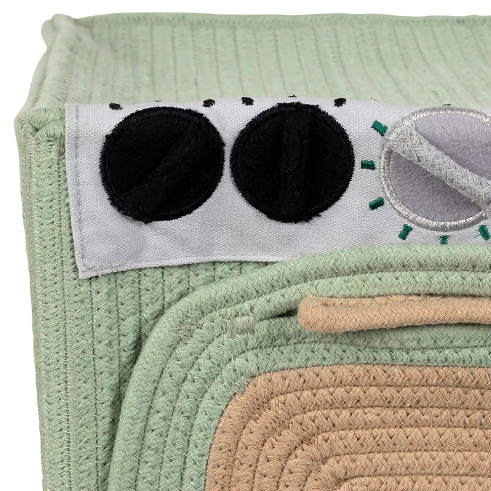 Boîte rangement four en coton vert d'eau - Sweetdream