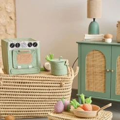 Boîte rangement four en coton vert d'eau - Sweetdream