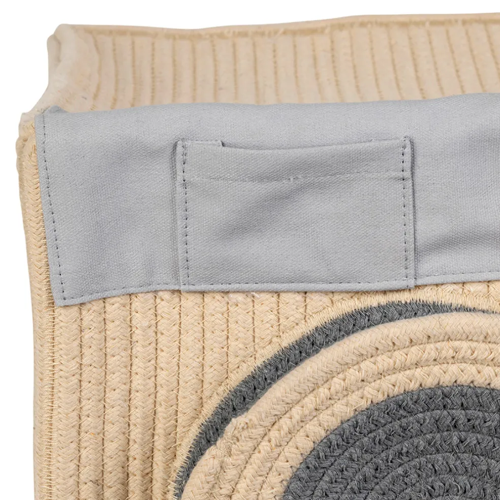 Boîte rangement lave-linge en coton écru - Sweetdream