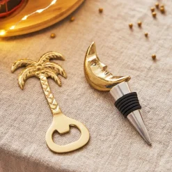 Bouchon bouteille lune doré - Tropic Étoile