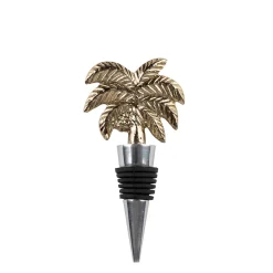 Bouchon bouteille palmier doré - Tropic Étoile
