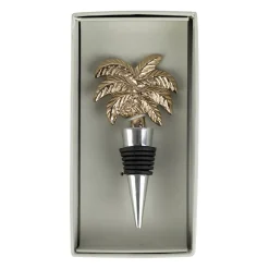 Bouchon bouteille palmier doré - Tropic Étoile