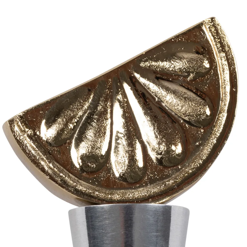 Bouchon bouteille pastèque en aluminium doré - Sunny