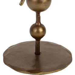 Bougeoir en fer mordoré h23cm - Soleil