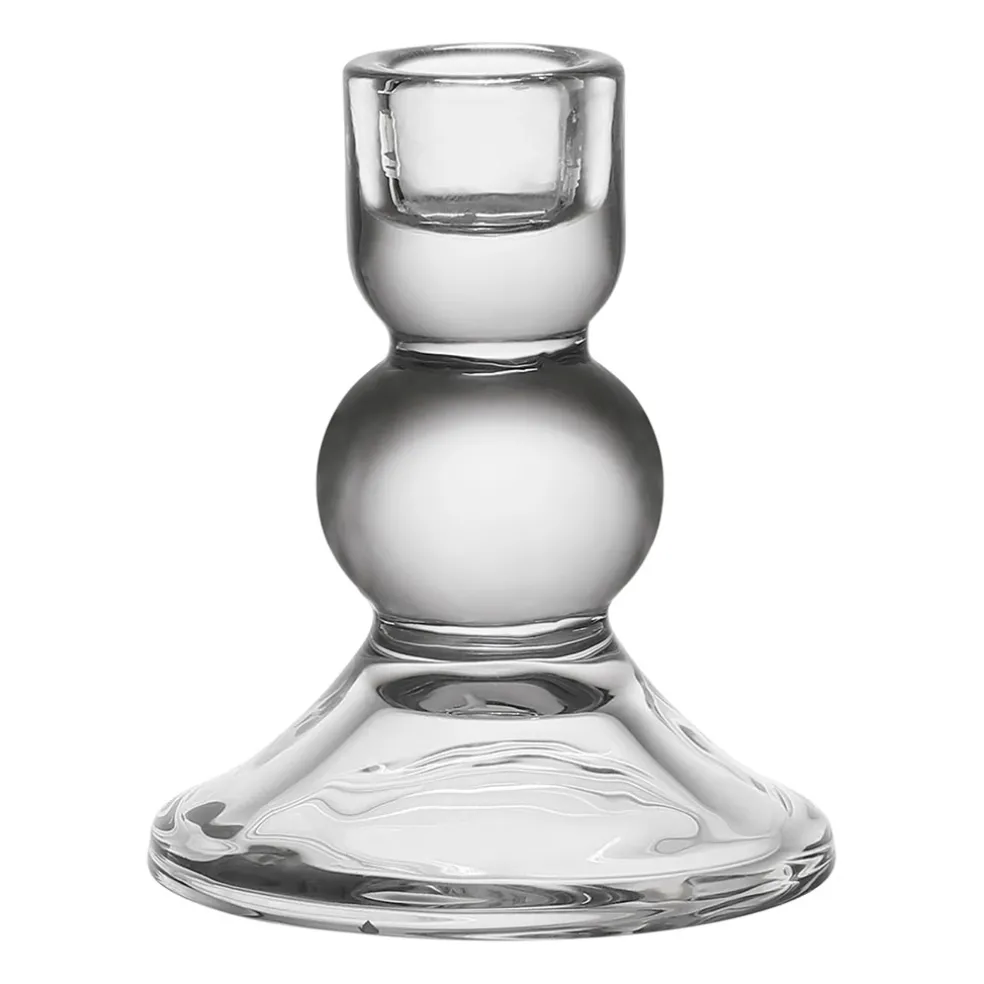Bougeoir en verre h10cm - Alphe