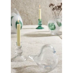 Bougeoir en verre h10cm - Alphe