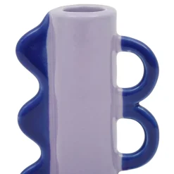 Bougeoir nude et vert en grès - funny