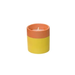 Bougie à la citronnelle jaune