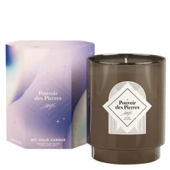 Bougie Bijou Bracelet Or pierre Nacre lavande boisé 50h