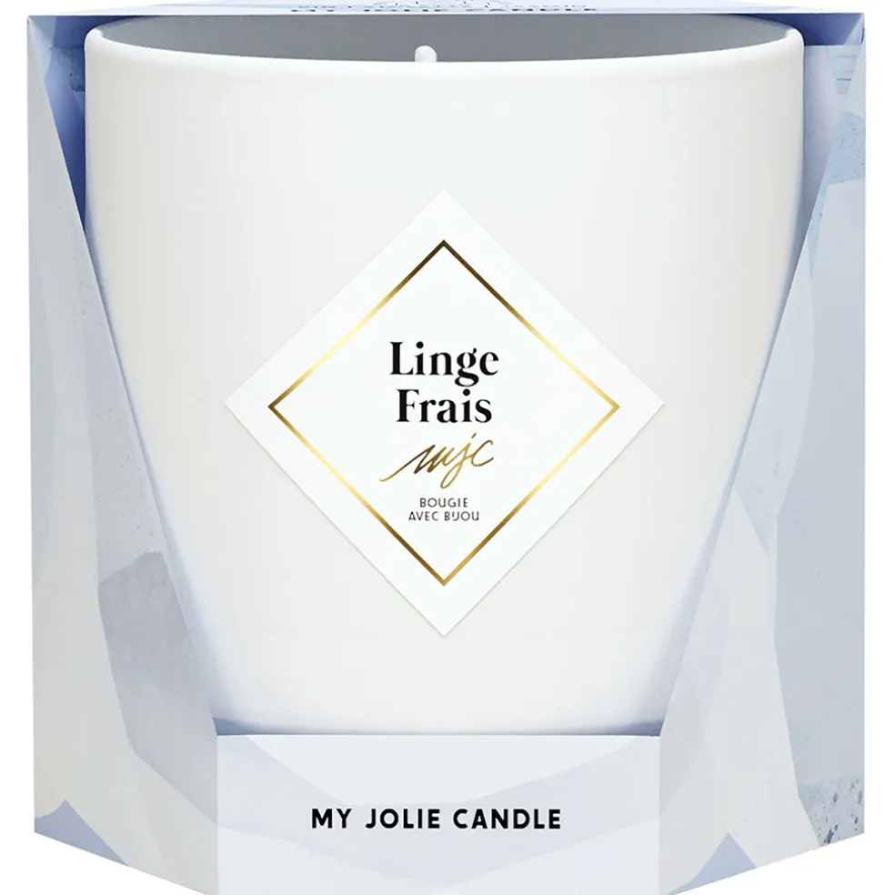 Bougie Bijou Bracelet Or bille beige Linge frais 45h