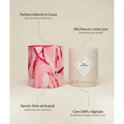 Bougie Bijou Bracelet Or bille beige Fleur de cerisier 45h