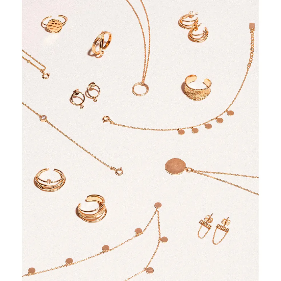 Bougie Bijou Bracelet Or bille beige Fleur de cerisier 45h