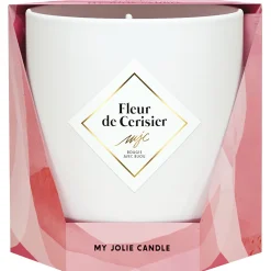 Bougie Bijou Bracelet Or bille noire Fleur de cerisier 45h