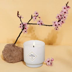 Bougie Bijou Bracelet Or bille noire Fleur de cerisier 45h