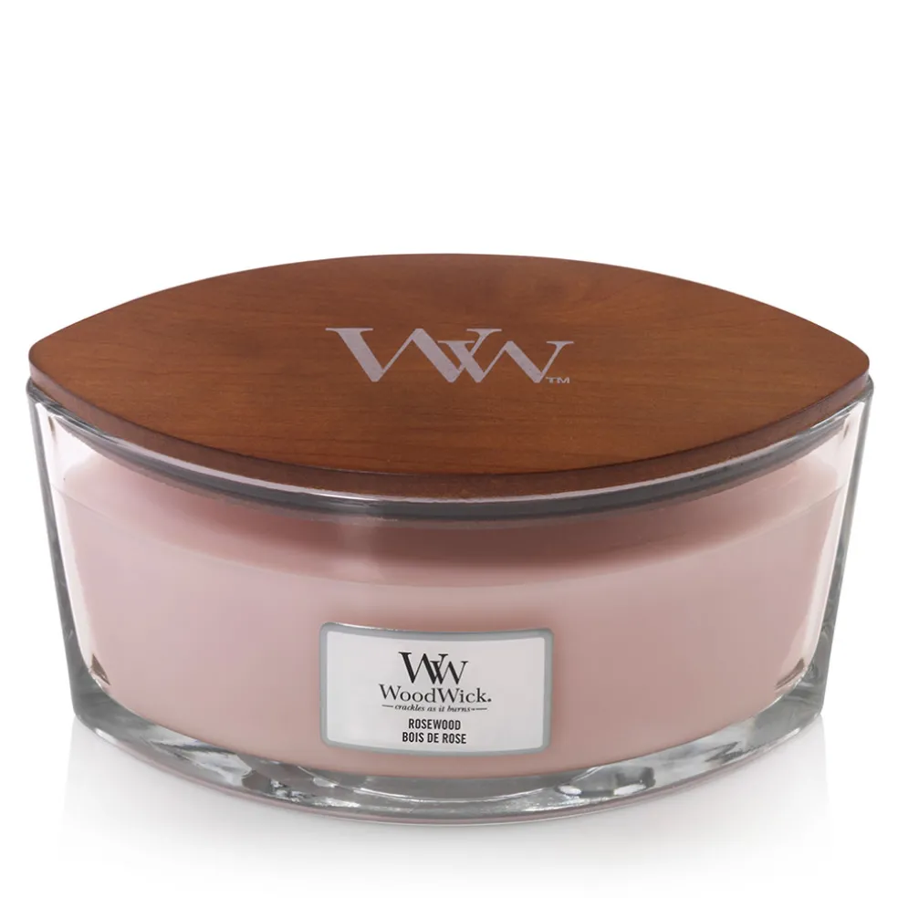 Bougie ellipse parfumée Bois de rose