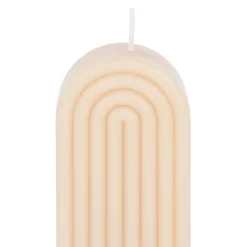 Bougie en paraffine beige - Funny