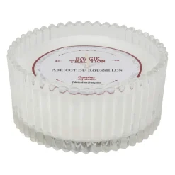 Bougie en verre senteur abricot 180g
