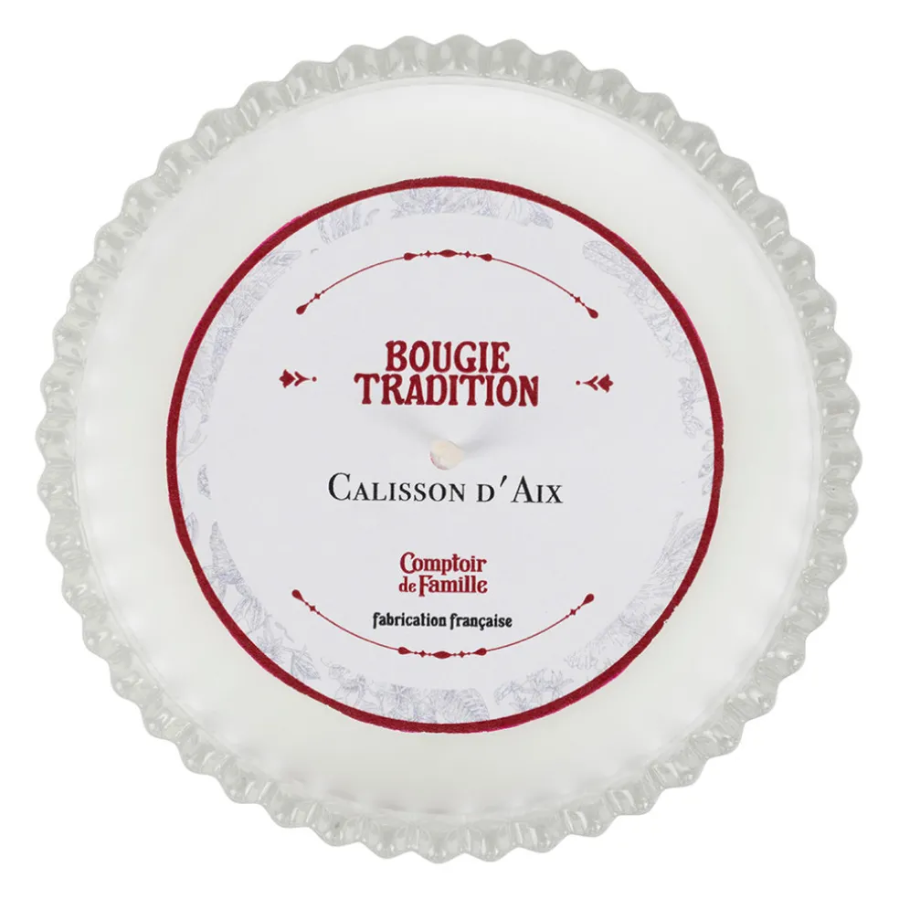 Bougie en verre senteur calisson 180g