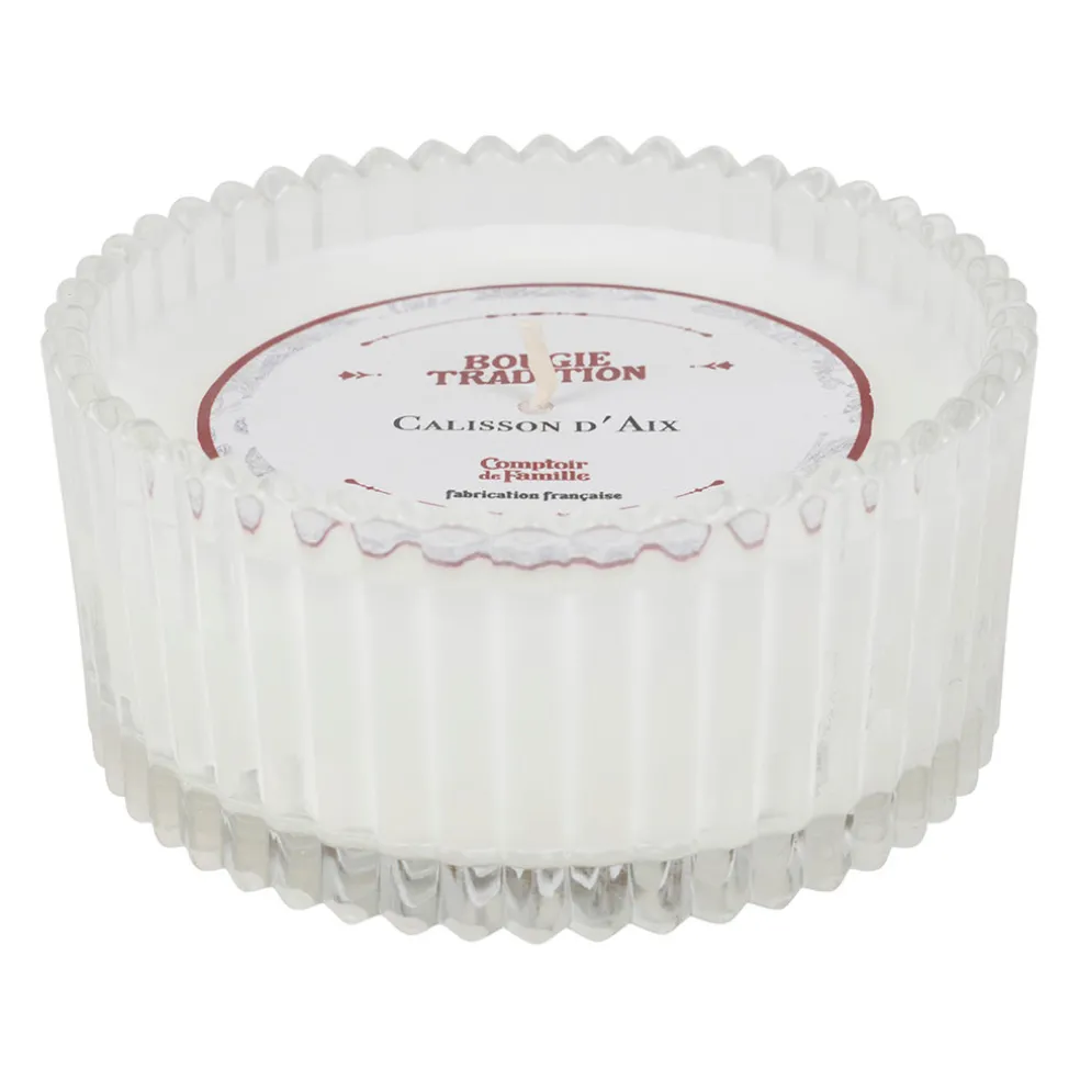 Bougie en verre senteur calisson 180g