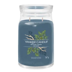 Bougie jarre parfumée Cedre marin 100h