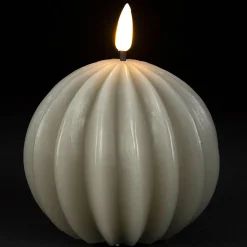 Bougie led boule sauge h12cm