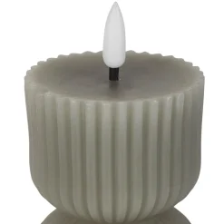 Bougie led pilier sauge h24.5cm