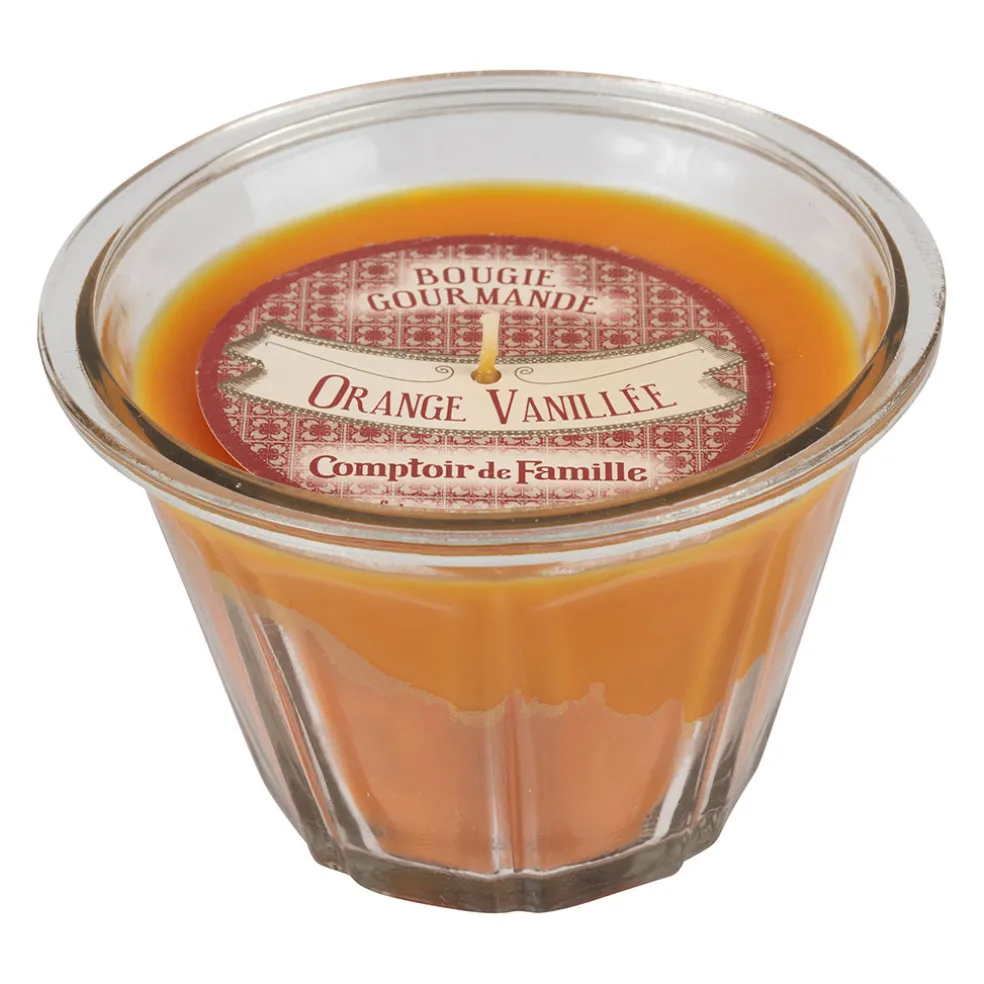 Bougie orange vanillee gourmande orange