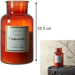 Bougie parfumée amande 110h - Apothicaire