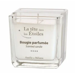 Bougie parfumée poivre rose, rose, musc noir 45h - La tête dans les étoiles
