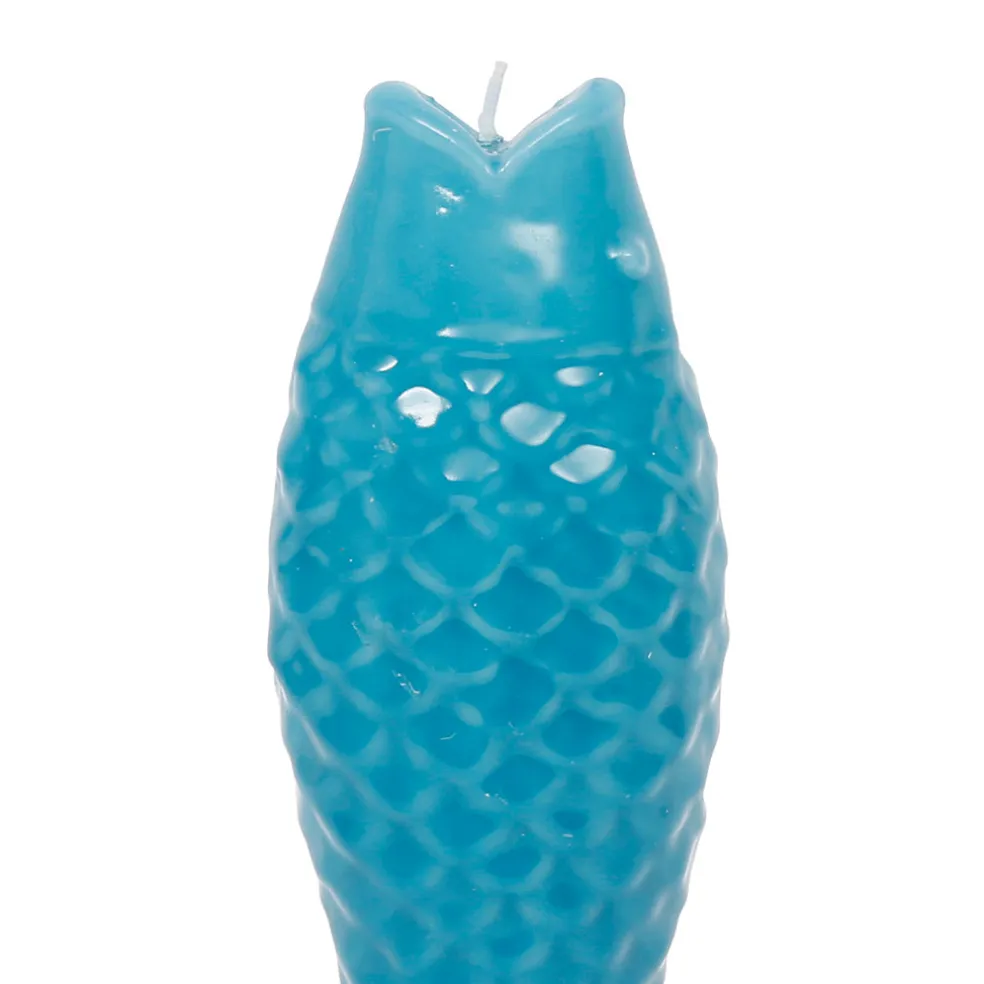 Bougie poisson turquoise 20h - Bord De Mer