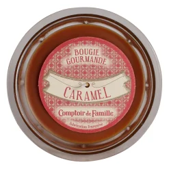 Bougie senteur caramel