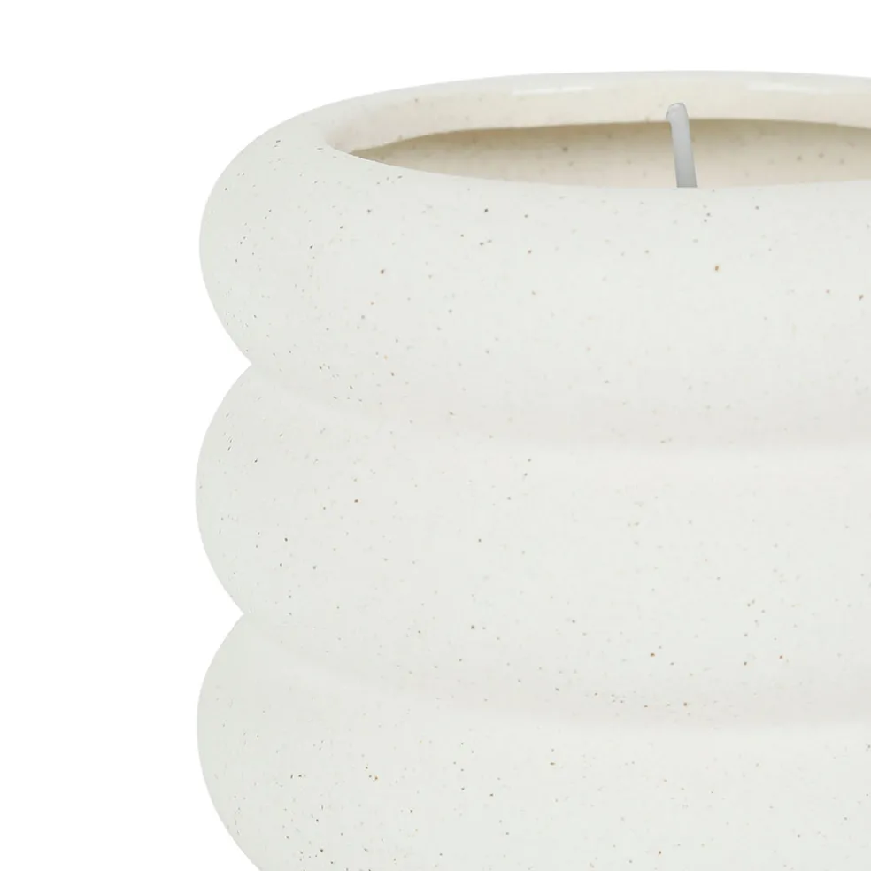 Bougie senteur citrus grès blanc cassé