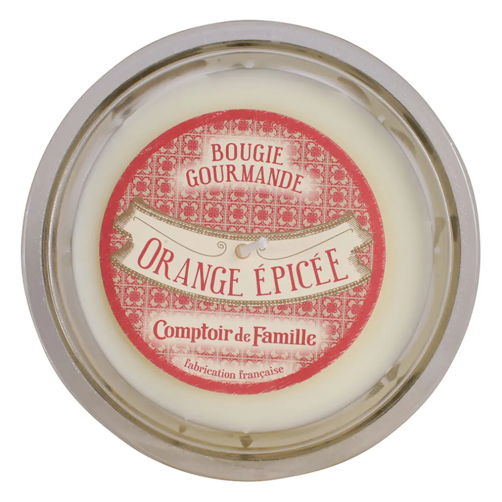 Bougie senteur orange épicée