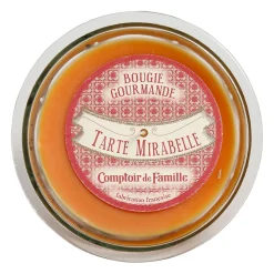 Bougie senteur tarte mirabelle