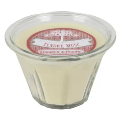 Bougie senteur tendre musc gourmande vanille 220g - Boug-Gourm