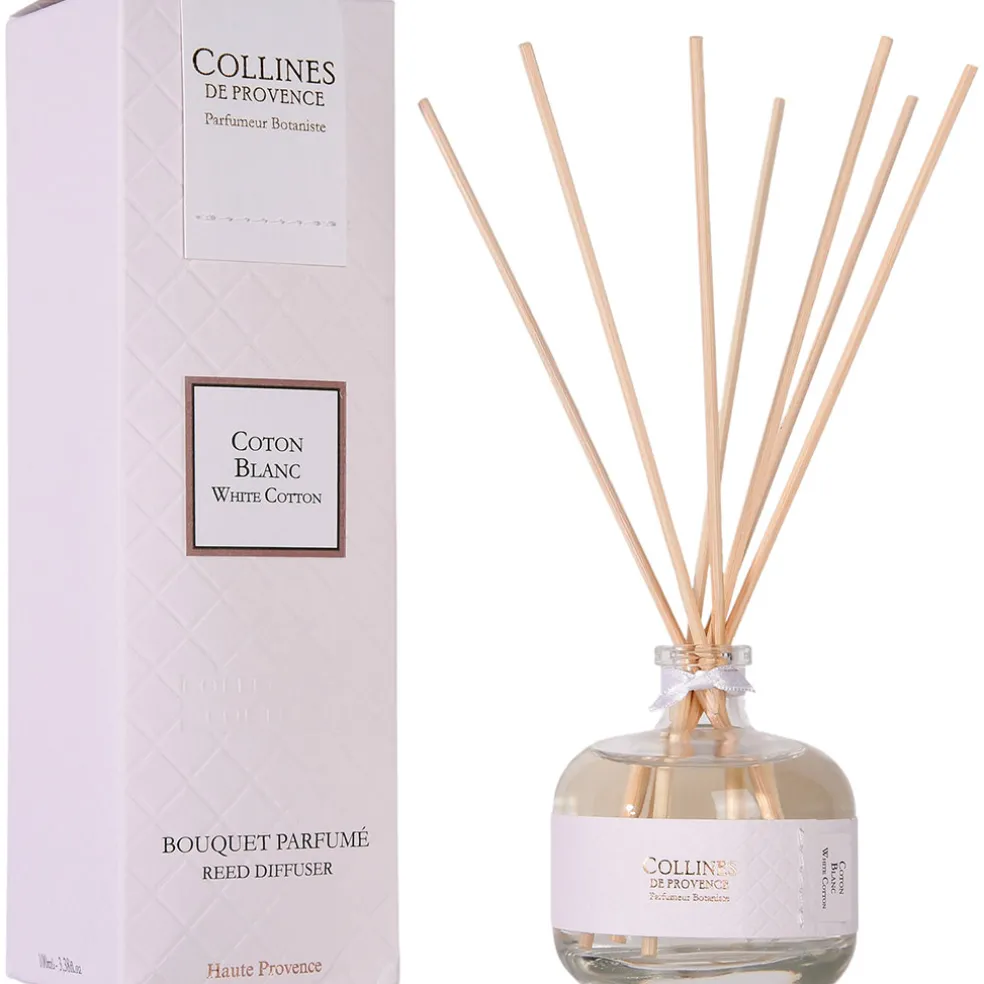 Bouquet parfume coton blanc