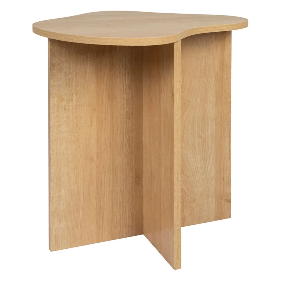 Bout de canapé en mélamine naturel - Sienna