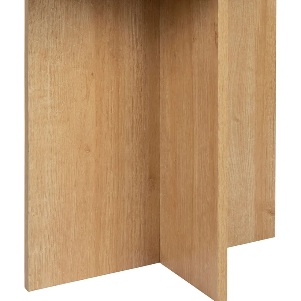 Bout de canapé en mélamine naturel - Sienna